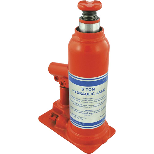 JHJ-5 Super Heavy-Duty Bottle Jack, 5 Ton(s), 15-3/8" Raised Height Brunswick Fyr & Safety