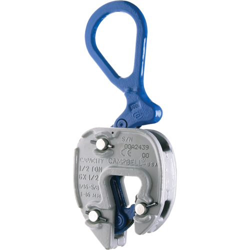 GX Lifting Clamps, 1000 lbs. (0.5 tons), 1/16" - 5/8" Jaw Opening Brunswick Fyr & Safety
