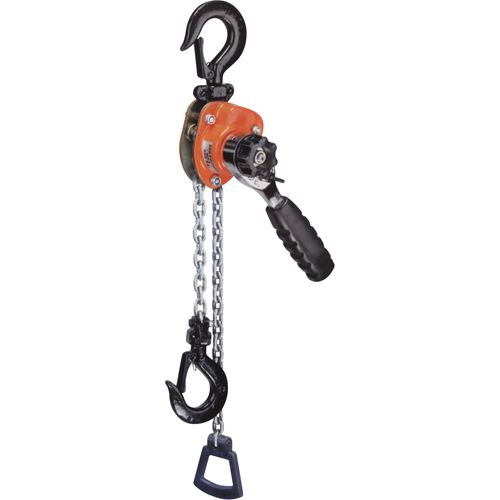 Series 603 Mini Ratchet Lever Hoist, 10' Lift, 1100 lbs. (0.55 tons) Capacity, Steel Chain Brunswick Fyr & Safety