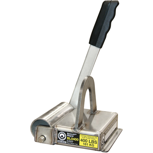 Basiclift Magnets, 400 lbs. (0.2 tons) Holding Cap., 7-1/2" L x 5-5/8" W x 5-1/2" H Brunswick Fyr & Safety