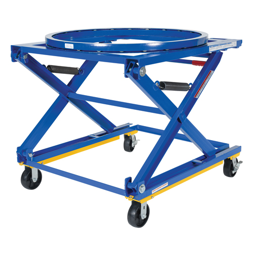 Adjustable Pallet Stand - Mobile, 42-1/2" L x 40" W, 1500 lbs. Cap. Brunswick Fyr & Safety