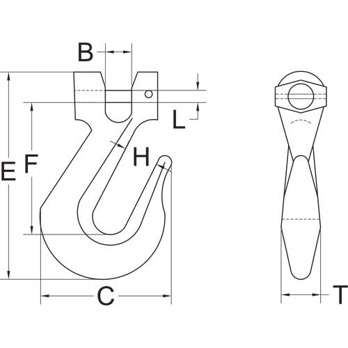 Clevis Slip Hook - Grade 70 Brunswick Fyr & Safety