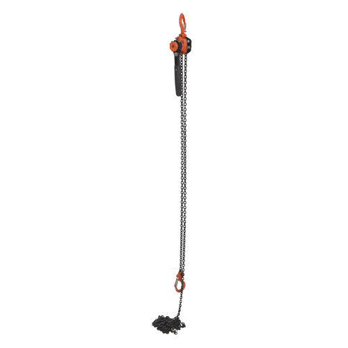 Mini palan &agrave; levier, Lev&eacute;e 15', Cabacit&eacute; 1000 lb (0,5 tonne), Chaîne en Acier Brunswick Fyr & Safety