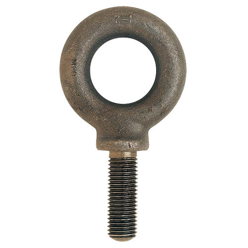 Eye Bolt, 54 mm Dia., 38 mm L, Uncoated Natural Finish, 2266 lbs. (1.133 tons) Capacity Brunswick Fyr & Safety
