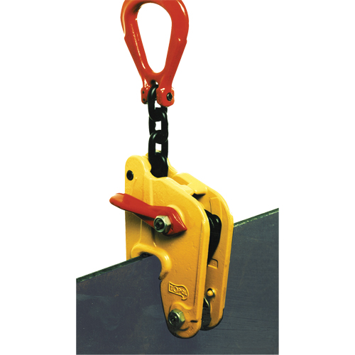 Pince &agrave; t&ocirc;le multipositions de prise automatique Topal NK2-0-30, 6600 lb (3,3 tonnes), Ouverture de la m&acirc;choire de 0" - 1-1/8" Brunswick Fyr & Safety