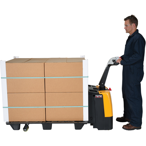 Fully Powered Electric Pallet Truck, 3000 lbs. Cap., 47" L x 25" W Brunswick Fyr & Safety