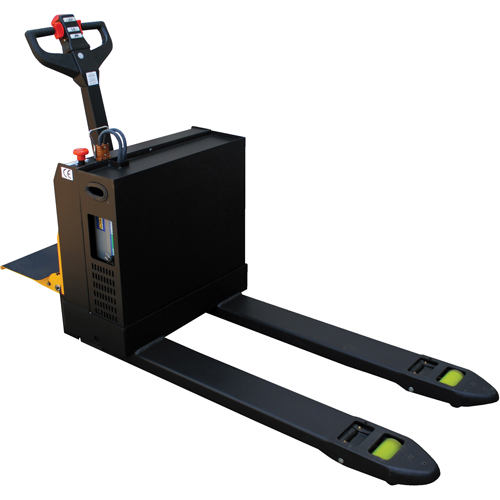 Fully Powered Electric Pallet Truck With  Stand-On Platform, 4500 lbs. Cap., 48" L x 30.25" W Brunswick Fyr & Safety