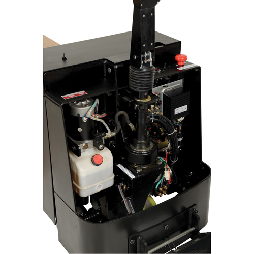 Transpalette &eacute;lectrique motoris&eacute; a/plateforme &agrave; conducteur debout, Capacit&eacute; 4500 lb, 96" lo x 30" la Brunswick Fyr & Safety