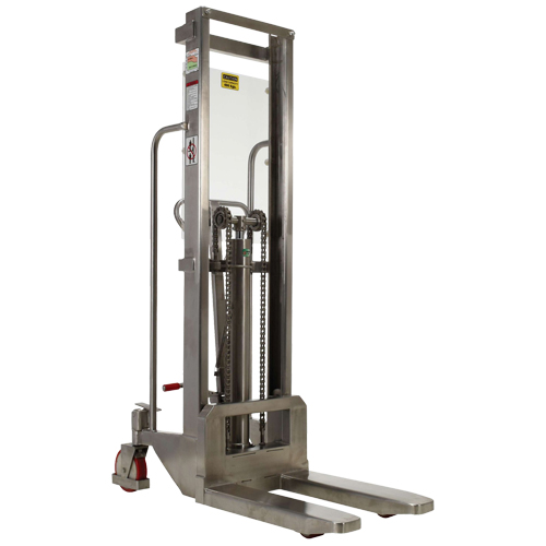 Hefti-Lift Load Stacker, Foot Pump Operated, 880 lbs. Capacity, 59" Max Lift Brunswick Fyr & Safety