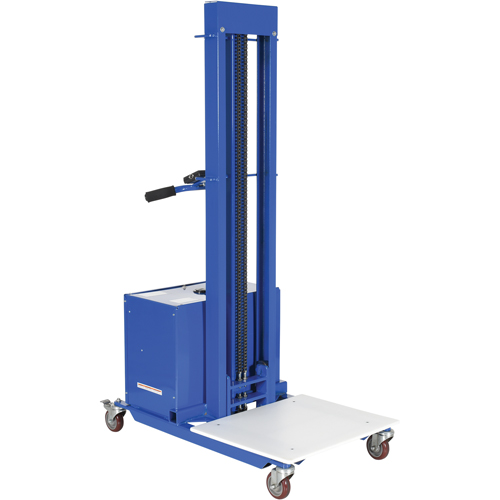 Quick Lift Stacker, Electric Operated, 400 lbs. Capacity, 72" Max Lift Brunswick Fyr & Safety