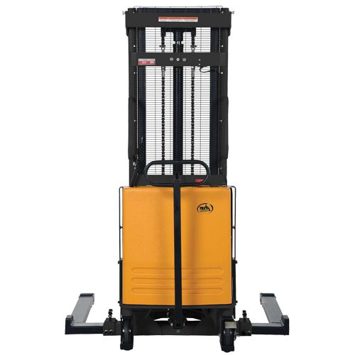 Fork Lift Stacker, Electric Operated, 2000 lbs. Capacity, 118" Max Lift Brunswick Fyr & Safety