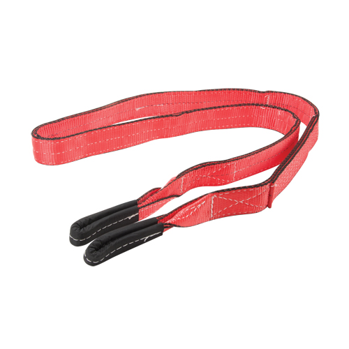 Polyester Sling, Double Ply, Twisted Eye, Type 4, 2'' W x 8' L, 6200 lbs. Vertical Cap. Brunswick Fyr & Safety