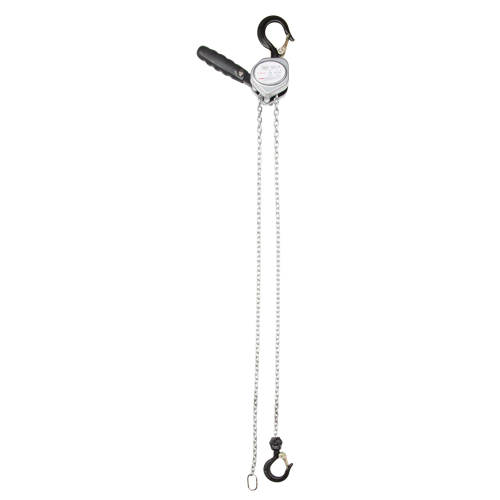 Mini Lever Hoist, 5' Lift, 500 lbs. (0.25 tons) Capacity, Zinc Plated Chain Brunswick Fyr & Safety