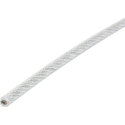 Wire Rope, 1000' (304.8 m) x 1/16", 480 lbs. (0.24 tons), Galvanized Brunswick Fyr & Safety
