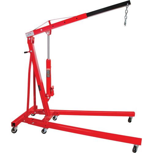 Folding Shop Crane, 4000 lbs. (2 tons) Capacity Brunswick Fyr & Safety