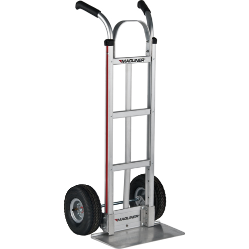 Knocked Down Hand Truck, Dual Handle, Aluminum, 48" Height, 500 lbs. Capacity Brunswick Fyr & Safety