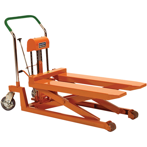 Dandy Lift Scissor Fork Lift Table, 37.1" L x 19.7" W, Steel, 1100 lbs. Capacity Brunswick Fyr & Safety