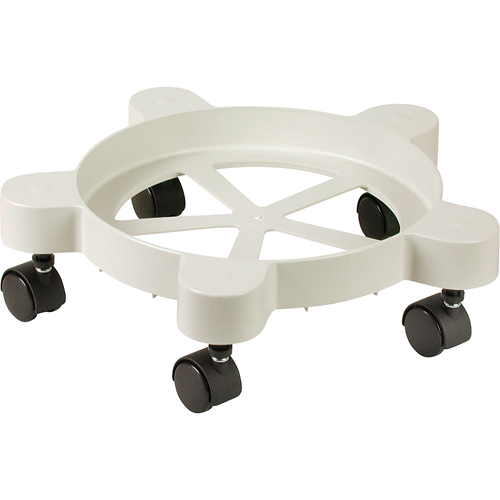 Lil'Dolly Pail Dollies, Plastic, 75 lbs. Capacity, 11" Diameter, Plastic Casters Brunswick Fyr & Safety