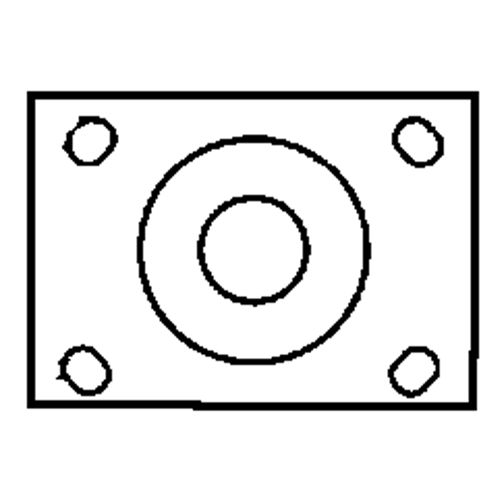 Roulette &agrave; freinage complet, Pivotant avec frein, 6" (152,4 mm), Caoutchouc, 450 lb (204 kg) Brunswick Fyr & Safety