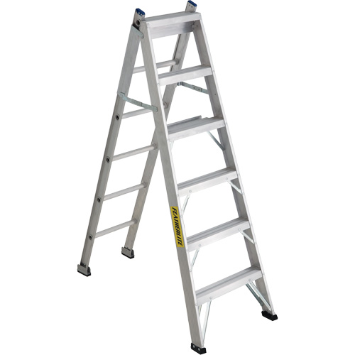 2700 Series Industrial Duty Multi-Way Ladders, 6', Aluminum, 250 lbs. Cap., ANSI 1, CSA 1 Brunswick Fyr & Safety