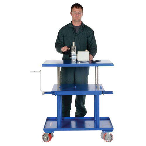 Hydraulic Lift Table, 24" L x 36" W, Steel, 2000 lbs. Capacity Brunswick Fyr & Safety