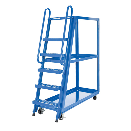 Chariot &agrave; cueillette, Acier, 21-7/8" la x 56-1/8" p, 3 tablettes, Capacit&eacute; 1000 lb Brunswick Fyr & Safety