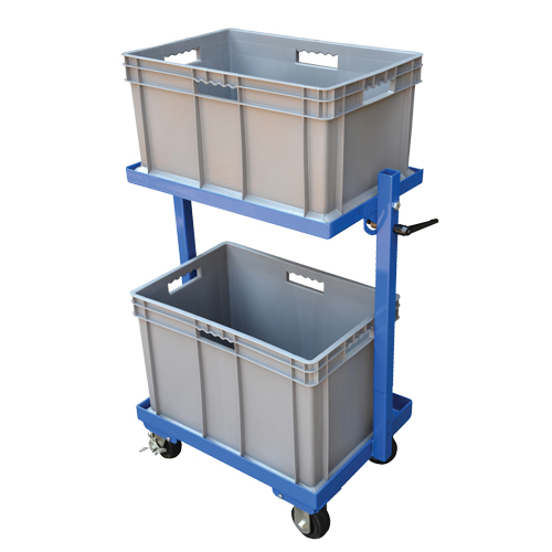 Chariot &agrave; cueillette, Acier, 30-11/16" la x 19-1/4" p, 2 tablettes, Capacit&eacute; 200 lb Brunswick Fyr & Safety
