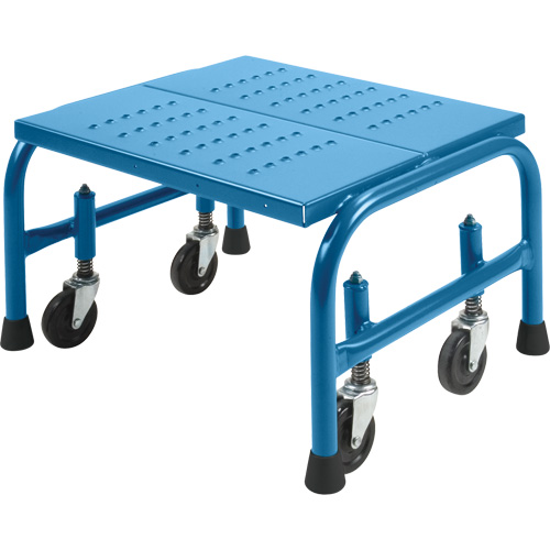 Rolling Step Stand 20 X 16 X 12, 1 Steps, 18" Step Width, 12" Platform Height, Steel Brunswick Fyr & Safety
