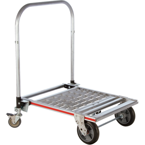 Chariot &agrave; plateforme repliable &agrave; quatre roues, Aluminium, 750 lb, 31" lo x 23-1/4" la, Hauteur 39" Brunswick Fyr & Safety