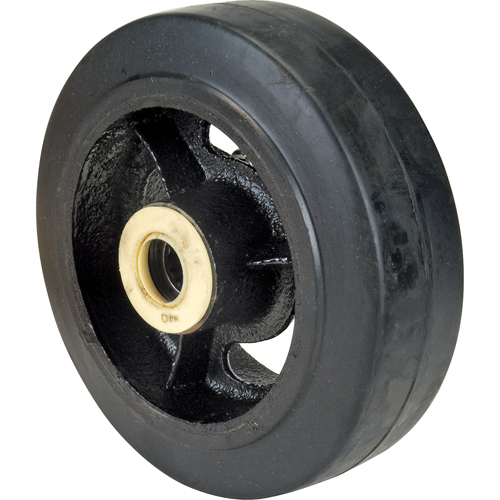 Rubber Wheels, 6" (152 mm) Dia. x 2" (51 mm) W, 550 lbs. (249 kg.) Capacity Brunswick Fyr & Safety