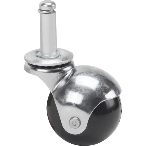 Zinc Plated Caster, Swivel with Brake, 2" (50.8mm) Dia., 200 lbs. (91 kg.) Capacity Brunswick Fyr & Safety