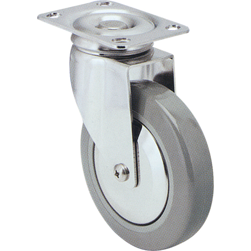 Roulette, Pivotant avec frein, 3" (76 mm), Nylon, 250 lb (113 kg) Brunswick Fyr & Safety