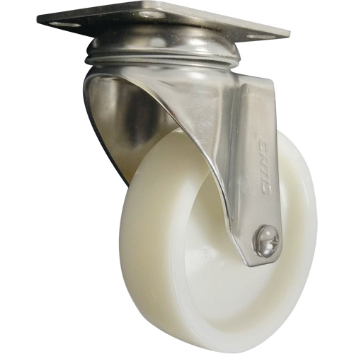 Caster, Swivel, 4" (101.6 mm), Nylon, 200 lbs. (91 kg.) Brunswick Fyr & Safety