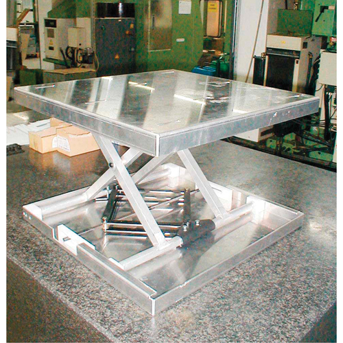 Dessus de table &eacute;l&eacute;vatrice &agrave; ciseaux Lift-Tool, 23" lo x 22" la, Aluminium, Capacit&eacute; 300 lb Brunswick Fyr & Safety