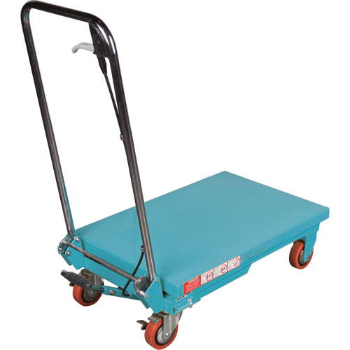 Heavy-Duty Hydraulic Scissor Lift Table, 27-1/2" L x 17-3/4" W, Steel, 330 lbs. Capacity Brunswick Fyr & Safety