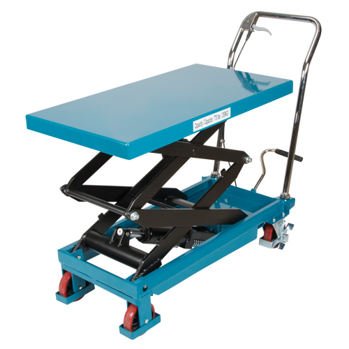 Heavy-Duty Hydraulic Scissor Lift Table, 35-3/4" L x 19-3/4" W, Steel, 770 lbs. Capacity Brunswick Fyr & Safety