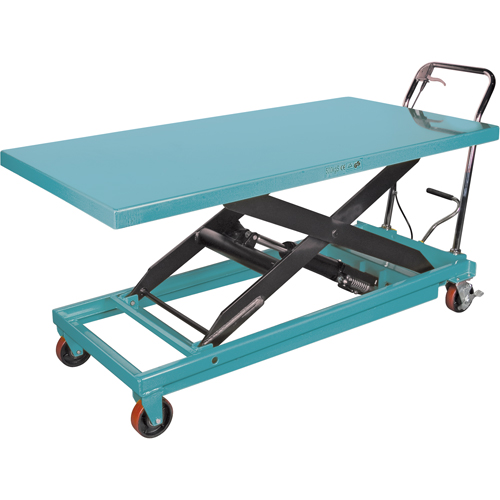 Table &eacute;l&eacute;vatrice robuste &agrave; ciseaux hydraulique, 63" lo x 31-7/8" la, Acier, Capacit&eacute; 1100 lb Brunswick Fyr & Safety