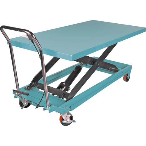 Table &eacute;l&eacute;vatrice robuste &agrave; ciseaux hydraulique, 63" lo x 31-7/8" la, Acier, Capacit&eacute; 1100 lb Brunswick Fyr & Safety