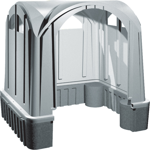 Abris en poly pour l'ext&eacute;rieur, 3 murs, 7' lo x 6' la x 7' h Brunswick Fyr & Safety