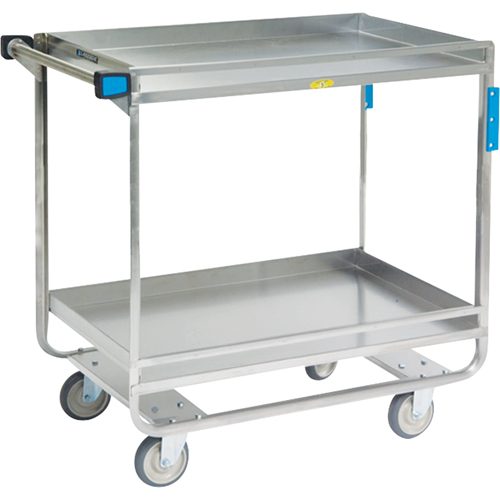 Chariots avec barres de retenue, 2 Tiers, 23" la x 37-1/4" h x 38-5/8" p, Capacit&eacute; 700 lb Brunswick Fyr & Safety