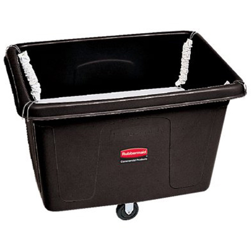 Cube Truck with Spring Platform, Polyethylene, 44-1/16" L x 31" W x 32-1/2" H, 14 cu.ft. Volume, 500 lbs. Capacity Brunswick Fyr & Safety