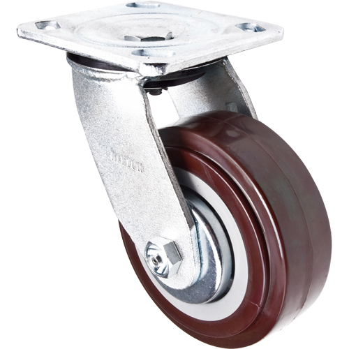 Roulette, Pivotant, 5" (127 mm), Polyur&eacute;thane, 650 lb (294 kg) Brunswick Fyr & Safety
