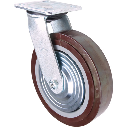 Roulette, Pivotant, 8" (203,2 mm), Polyur&eacute;thane, 1000 lb (453,6 kg) Brunswick Fyr & Safety
