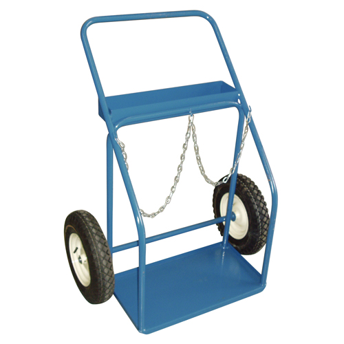 Gas Cylinder Carts, Pneumatic Wheels, 25" W x 13" L Base, 400 lbs. Brunswick Fyr & Safety