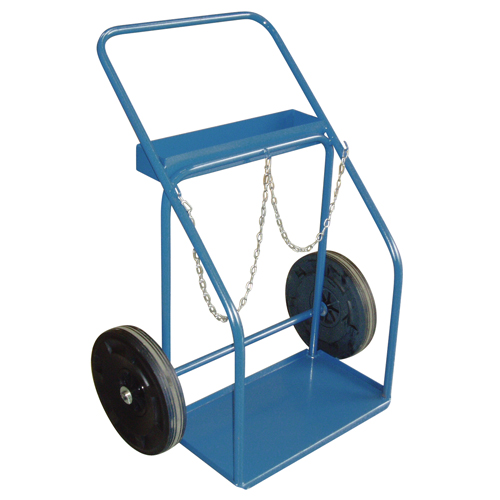 Gas Cylinder Carts, Rubber Wheels, 13" W x 25" L Base, 1000 lbs. Brunswick Fyr & Safety