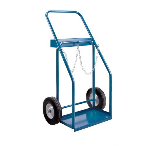 Chariots pour bouteilles de gaz, Roues Semi-pneumatique, Base de , 1000 lb Brunswick Fyr & Safety