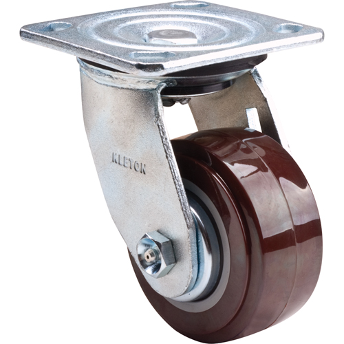 Caster, Swivel, 4" (101.6 mm), Polyurethane, 550 lbs. (249.5 kg.) Brunswick Fyr & Safety