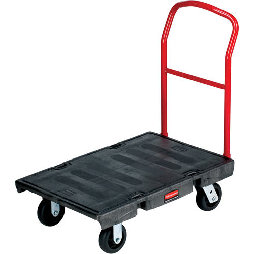 Heavy-Duty Platform Truck, 60" L x 30" W, 2000 lbs. Cap., Rubber Wheels Brunswick Fyr & Safety