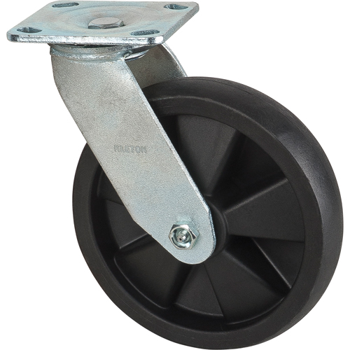Roulettes haute temp&eacute;rature, Pivotant, 8" (203,2 mm), Nylon, 1000 lb (453 kg) Brunswick Fyr & Safety