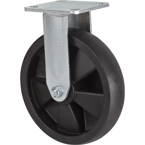 Hi-Temp Caster, Rigid, 8" (203.2 mm), Nylon, 1000 lbs. (453 kg.) Brunswick Fyr & Safety